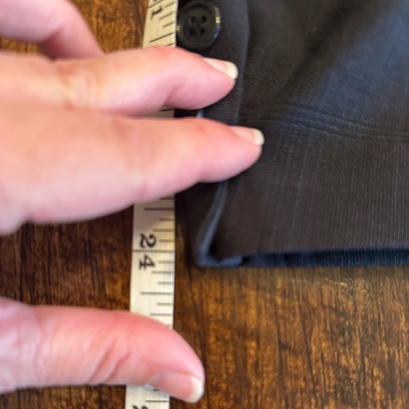 Christian Dior | Vintage Tonal Plaid Navy Blue Wool 2-pc Suit, Jacket Size 46R - Picture 9 of 15